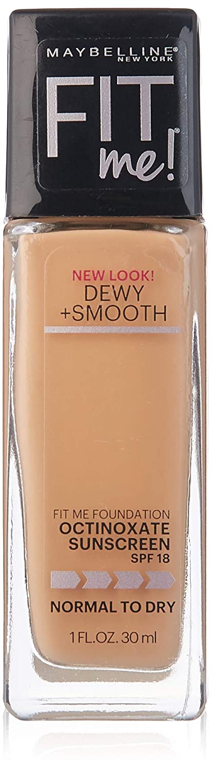 Maybelline Fit Me Dewy + Smooth Foundation Makeup, Nude Beige, 1 Count - Image 9